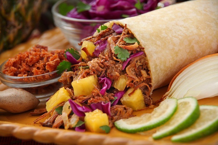 Taco Recipe - Grilled Pineapple and Pulled Pork Tacos