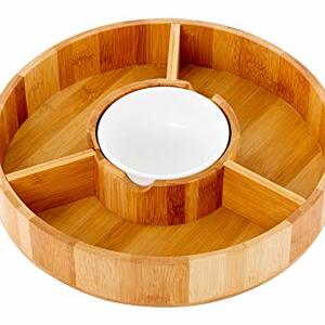 Chip And Dip Serving Bowl For Salsa, Guacamole, Nachos And Dips